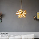 Axyaa Glass Bubble Chandelier Pendant Lamp for Living Room Dining Room Kitchen Island