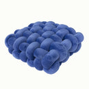 Axyaa Knotted Square Cushion: Nordic Aesthetic Stuffed Pillow for Office Chair Decor and Sleep