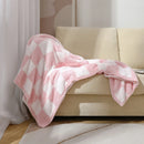 Axyaa Nordic Velvet Checkerboard Throw Blanket 150x200cm