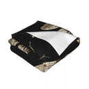 Axyaa Vintage Dragonfly Fine Art Throw Blanket - Soft Beds Multi-Purpose Designer Blanket