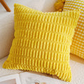Axyaa Floral Embroidered Pillowcase - Green Yellow Cotton Cushion Cover