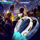 Axyaa LED Hanging Neck Fan with Colorful Atmosphere Lights