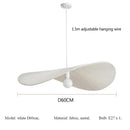 Axyaa Nordic Straw Hat Pendant Light Chandelier - Modern Minimalist Hanging Lamp