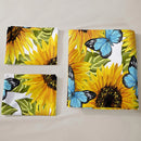 Axyaa Yellow Sunflower Floral Duvet Cover Set for Kids Girls Boys