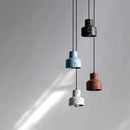 Axyaa Cement LED Pendant Lamp Modern Hanging Light Fixtures in 4 Colors