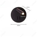 Axyaa Adjustable LED Reading Wall Lamp for Hotel Room, Bedroom, and Bedside
