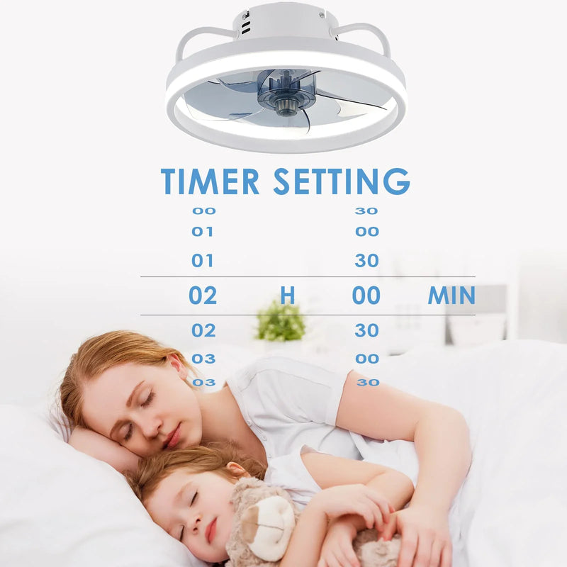 Axyaa Smart LED Ceiling Fan Light for Modern Home Decor