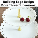 Axyaa Petal Cake Stand: Elegant 3-Tier Tray for Parties & Events