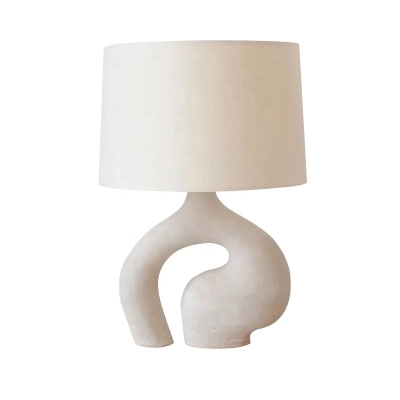 Axyaa Nordic Cloth Art Table Lamp for Living Room Bedroom Study, Creative Design