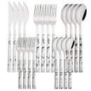 Axyaa Rosewood Handle Cutlery Set Stainless Steel Flatware