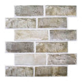 Axyaa 3D Faux Brick Peel and Stick Wall Panel Tile Sticker Self-adhesive 30cm X 30cm