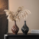 Axyaa Ceramic Threaded Vases for Table Decor & Flower Arrangements