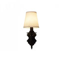 Axyaa Black Iron Wall Lamp Retro Bedroom Hotel European Style Sconce