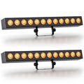 Axyaa 12LEDs Wall Washer Light 72W RGBWA+UV Stage Lighting Effect DMX Remote Control