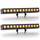 Axyaa 12LEDs Wall Washer Light 72W RGBWA+UV Stage Lighting Effect DMX Remote Control
