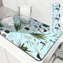 Axyaa Insect Bees Kitchen Drain Pad Non-slip Heat Resistant Counter Mat