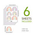 Axyaa Rainbow Wallpaper Wall Stickers Children's Room Vinyls Decoration