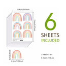 Axyaa Rainbow Wallpaper Wall Stickers Children's Room Vinyls Decoration