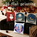 Christmas-themed Digital Printed Pillow Covers by Axyaa - Perfect for Sofa, Bedroom, Car