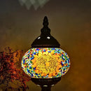 Axyaa Turkish Swirling Dance Mosaic Table Lamp Glass Bed Light Vintage Romantic Glass Mosaic Lamp