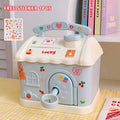 Axyaa Cute Piggy Bank: Big Size Money Box with 3D Sticker - Ideal Savings Gift for Kids & Adults