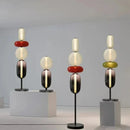 Axyaa Glass LED Floor Lamp: Colorful Lighting for Living Room, Bedroom, and Study