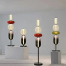 Axyaa Creative Glass LED Floor Lamp for Living Room, Bedroom, Study - Indoor Candy Chandelier