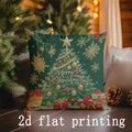 Axyaa Festive Holiday Pillow Cover for Sofa Bed Car Decor - Rectangular Cushion