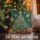 Axyaa Festive Holiday Pillow Cover for Sofa Bed Car Decor - Rectangular Cushion