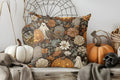 Axyaa Cute Pumpkin & Cat Pillow Cover for Sofa, Bedroom, Car - Halloween Theme