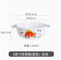 Axyaa Dinosaur Ceramic Children's Bowl - High Temperature Resistant, Cute & Versatile