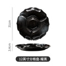 Axyaa Ceramic Sushi Plate, Four Grid Divided Vegetable & Fruit Plate