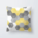 Axyaa Geometric Yellow Pillowcase for Chic Home Decor and Comfort