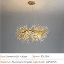 Axyaa Luxe Branch Crystal Glass Chandeliers for Living & Dining Rooms
