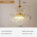 Axyaa Crystal E14 LED Pendant Lights: Romantic, Luxury, Art Decor Suspended Lamp