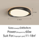 Axyaa Wood Grain Minimalism Ceiling Light 60W for Living Room Bedroom Lighting