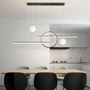 Axyaa Moon Chandeliers: Modern Minimalist Pendant Lights for Dining Room, Bar & Home Decor