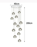 Axyaa Modern Staircase Chandeliers LED Pendant Lights for Living Room