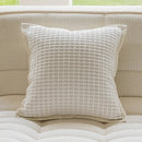 Axyaa Chenille Floral Leopard Pillow Cover 45x45cm Beige Plaid Gold Jungle Pattern