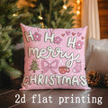 Axyaa Merry Christmas Santa Pillows - Sofa, Bedroom, Car Cushion Cover