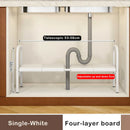 Axyaa Under Sink Flexible Organizer Rack Cabinet Telescopic Storage Shelf