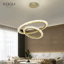 Axyaa Modern Luxury Gold Ring LED Pendant Lamp for Living Dining Bedroom Kitchen