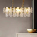 Axyaa Nordic White Cloud Glass LED Pendant Light Chandelier