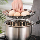 Axyaa Stainless Steel Folding Steamer Rack for Kitchen and Drain Tray