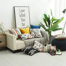 Nordic Leaf Striped Cushion Cover for Axyaa - Set of 3