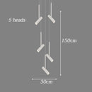Axyaa Modern Stair Chandelier Pendant Light for Indoor Living Room Lighting