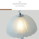Axyaa Nordic Ceramic Bedside Lamp - Adjustable LED Upright Table Lamp