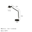 Axyaa Silver Aluminium Adjustable Table Lamp for Bedroom Study Reading