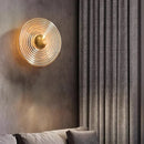 Axyaa Nordic Glass Wall Lamp Circular Bedroom Study Corridor Lighting