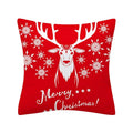 Axyaa Merry Christmas Print Sofa Cushion Decoration Pillowcase